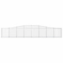buede gabionkurve 3 stk. 400x30x60/80 cm galvaniseret jern