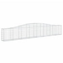 buede gabionkurve 4 stk. 400x30x60/80 cm galvaniseret jern