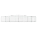 buede gabionkurve 4 stk. 400x30x60/80 cm galvaniseret jern
