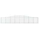 buede gabionkurve 9 stk. 400x30x60/80 cm galvaniseret jern