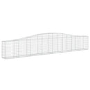 buede gabionkurve 15 stk. 400x30x60/80 cm galvaniseret jern