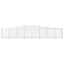 buede gabionkurve 15 stk. 400x30x60/80 cm galvaniseret jern