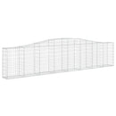 buede gabionkurve 5 stk. 400x30x80/100 cm galvaniseret jern