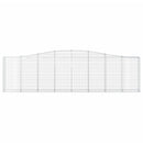 buede gabionkurve 2 stk. 400x30x100/120 cm galvaniseret jern