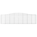 buede gabionkurve 4 stk. 400x30x100/120 cm galvaniseret jern