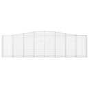 buede gabionkurve 6 stk. 400x30x100/120 cm galvaniseret jern