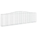 buede gabionkurve 10 stk. 400x30x100/120 cm galvaniseret jern
