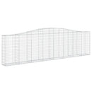 buede gabionkurve 15 stk. 400x30x100/120 cm galvaniseret jern