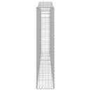 buede gabionkurve 2 stk. 400x30x140/160 cm galvaniseret jern