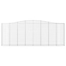 buede gabionkurve 15 stk. 400x30x140/160 cm galvaniseret jern
