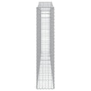 buede gabionkurve 15 stk. 400x30x140/160 cm galvaniseret jern
