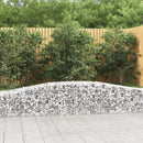 buede gabionkurve 2 stk. 400x50x40/60 cm galvaniseret jern