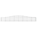 buede gabionkurve 3 stk. 400x50x40/60 cm galvaniseret jern
