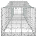 buede gabionkurve 4 stk. 400x50x40/60 cm galvaniseret jern