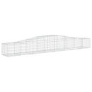 buede gabionkurve 5 stk. 400x50x40/60 cm galvaniseret jern