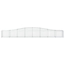 buede gabionkurve 5 stk. 400x50x40/60 cm galvaniseret jern