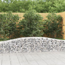 buede gabionkurve 8 stk. 400x50x40/60 cm galvaniseret jern