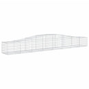 buede gabionkurve 9 stk. 400x50x40/60 cm galvaniseret jern