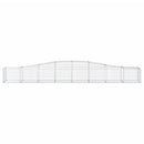 buede gabionkurve 10 stk. 400x50x40/60 cm galvaniseret jern