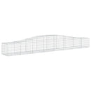 buede gabionkurve 15 stk. 400x50x40/60 cm galvaniseret jern