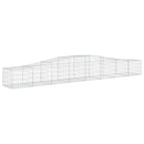 buede gabionkurve 20 stk. 400x50x40/60 cm galvaniseret jern