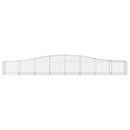 buede gabionkurve 20 stk. 400x50x40/60 cm galvaniseret jern
