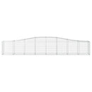 buede gabionkurve 6 stk. 400x50x60/80 cm galvaniseret jern