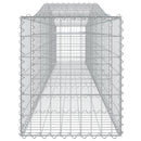 buede gabionkurve 6 stk. 400x50x60/80 cm galvaniseret jern