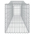 buede gabionkurve 7 stk. 400x50x60/80 cm galvaniseret jern