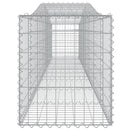 buede gabionkurve 25 stk. 400x50x60/80 cm galvaniseret jern