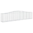 buede gabionkurve 3 stk. 400x50x80/100 cm galvaniseret jern