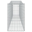 buede gabionkurve 4 stk. 400x50x80/100 cm galvaniseret jern