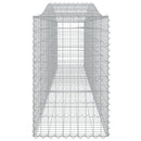 buede gabionkurve 10 stk. 400x50x80/100 cm galvaniseret jern