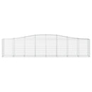 buede gabionkurve 20 stk. 400x50x80/100 cm galvaniseret jern