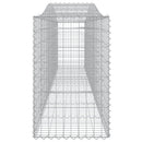 buede gabionkurve 25 stk. 400x50x80/100 cm galvaniseret jern