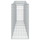 buede gabionkurve 2 stk. 400x50x100/120 cm galvaniseret jern