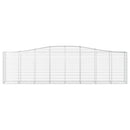 buede gabionkurve 6 stk. 400x50x100/120 cm galvaniseret jern