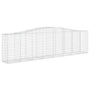 buede gabionkurve 9 stk. 400x50x100/120 cm galvaniseret jern