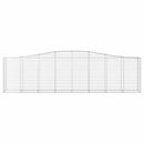 buede gabionkurve 9 stk. 400x50x100/120 cm galvaniseret jern