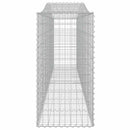 buede gabionkurve 9 stk. 400x50x100/120 cm galvaniseret jern
