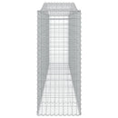 buede gabionkurve 2 stk. 400x50x120/140 cm galvaniseret jern