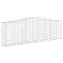 buede gabionkurve 3 stk. 400x50x120/140 cm galvaniseret jern