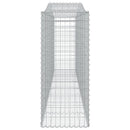 buede gabionkurve 4 stk. 400x50x120/140 cm galvaniseret jern