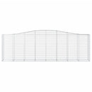 buede gabionkurve 5 stk. 400x50x120/140 cm galvaniseret jern