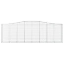 buede gabionkurve 8 stk. 400x50x120/140 cm galvaniseret jern
