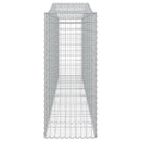buede gabionkurve 9 stk. 400x50x120/140 cm galvaniseret jern