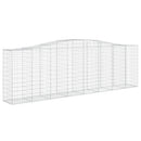 buede gabionkurve 10 stk. 400x50x120/140 cm galvaniseret jern