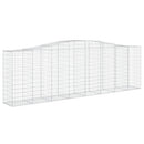 buede gabionkurve 25 stk. 400x50x120/140 cm galvaniseret jern