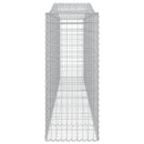 buede gabionkurve 25 stk. 400x50x120/140 cm galvaniseret jern