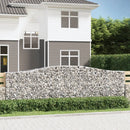 buede gabionkurve 25 stk. 400x50x120/140 cm galvaniseret jern